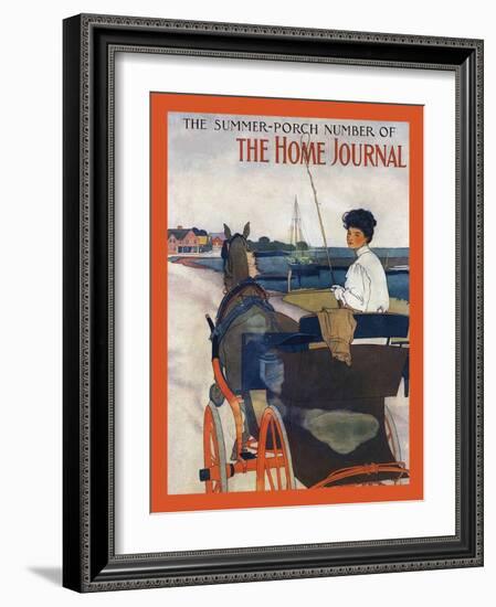 The Summer-Porch Number Of Sammy's Home Journal-Edward Penfield-Framed Art Print
