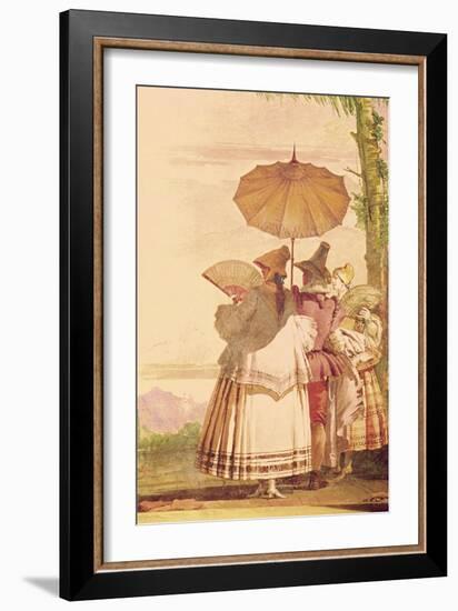 The Summer Promenade, C.1757-Giandomenico Tiepolo-Framed Giclee Print