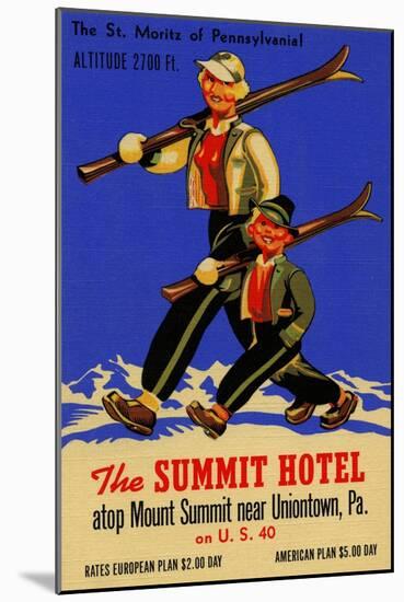 The Summit Hotel-Curt Teich & Company-Mounted Art Print