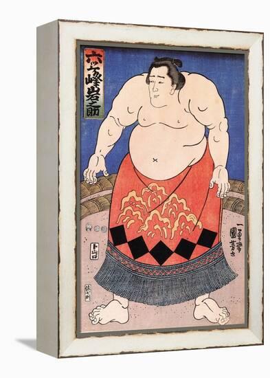 The Sumo Wrestler 2-Kuniyoshi Utagawa-Framed Premier Image Canvas