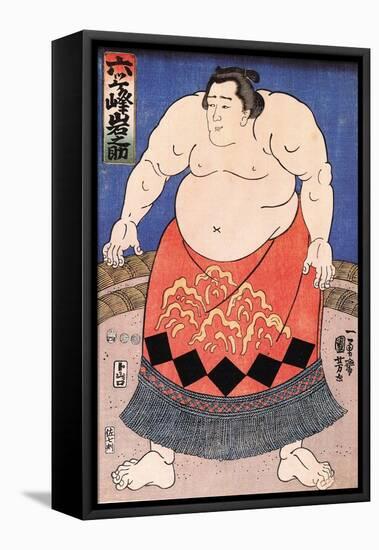 The Sumo Wrestler 2-Kuniyoshi Utagawa-Framed Premier Image Canvas