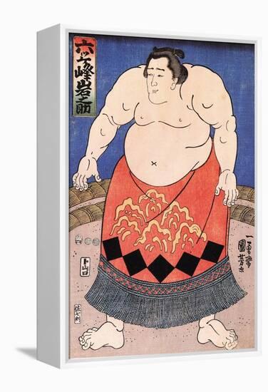 The Sumo Wrestler 2-Kuniyoshi Utagawa-Framed Premier Image Canvas