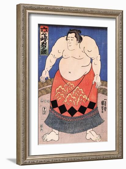 The Sumo Wrestler 2-Kuniyoshi Utagawa-Framed Giclee Print