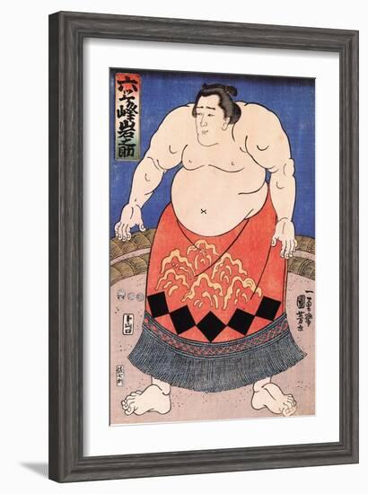 The Sumo Wrestler 2-Kuniyoshi Utagawa-Framed Giclee Print