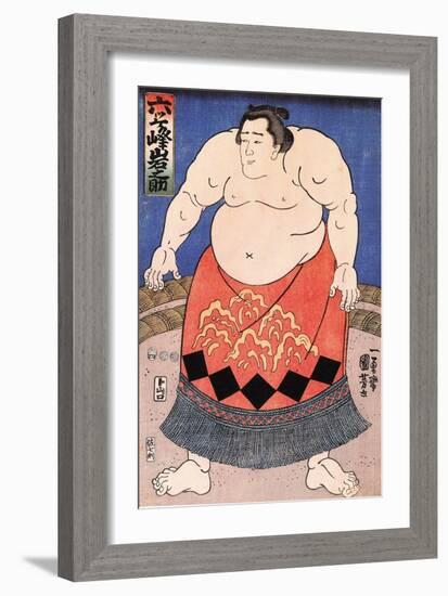 The Sumo Wrestler 2-Kuniyoshi Utagawa-Framed Giclee Print