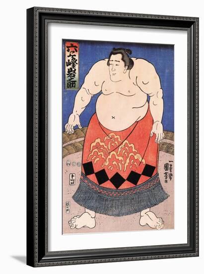 The Sumo Wrestler 2-Kuniyoshi Utagawa-Framed Giclee Print