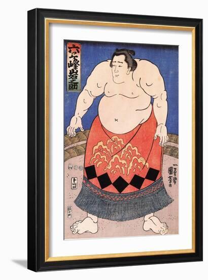 The Sumo Wrestler 2-Kuniyoshi Utagawa-Framed Giclee Print