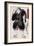 The Sumo Wrestler Somagahama Fuchiemon, Japanese Wood-Cut Print-Lantern Press-Framed Art Print