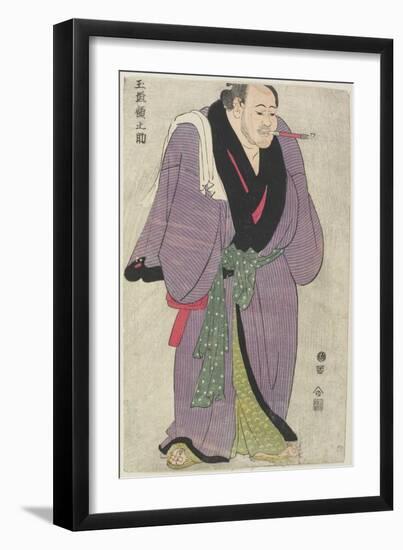 The Sumo Wrestler Tamagaki Gakunosuke-Katsukawa Shun'ei-Framed Giclee Print