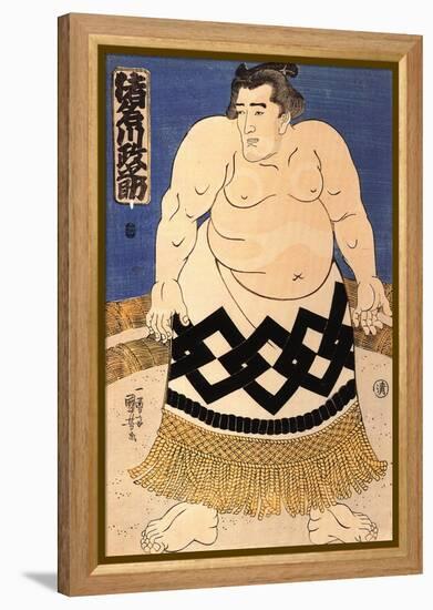 The Sumo Wrestler-Kuniyoshi Utagawa-Framed Premier Image Canvas