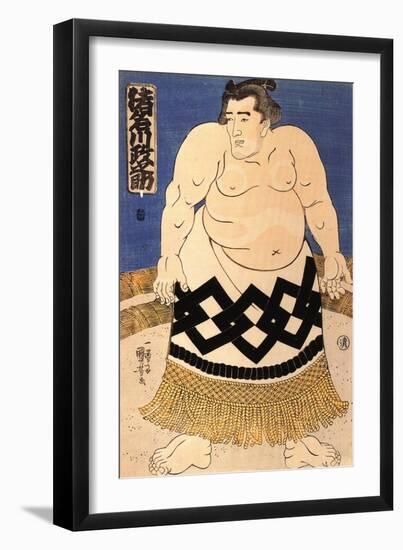 The Sumo Wrestler-Kuniyoshi Utagawa-Framed Giclee Print