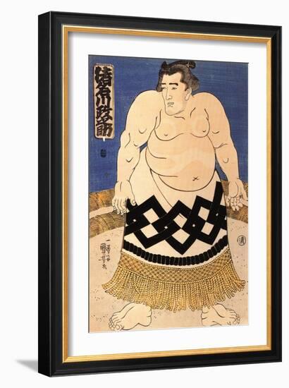 The Sumo Wrestler-Kuniyoshi Utagawa-Framed Giclee Print