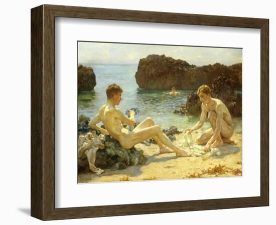 The Sun Bathers-Henry Scott Tuke-Framed Giclee Print