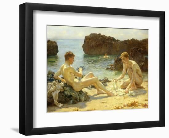 The Sun Bathers-Henry Scott Tuke-Framed Giclee Print