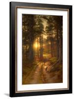 The Sun Fast Sinks in the West-Joseph Farquharson-Framed Giclee Print