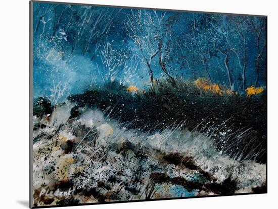 The Sun Is Rising Behind The Trees-Pol Ledent-Mounted Art Print