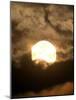 The Sun is Seen During the Solar Eclipse, in Madras, India-null-Mounted Photographic Print