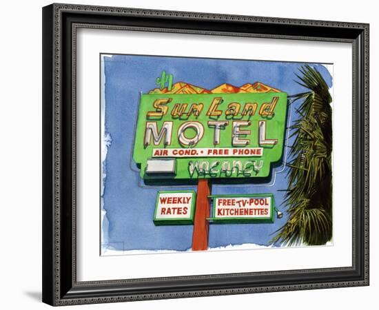 The Sun Land, Miracle Mile, 2004-Lucy Masterman-Framed Giclee Print