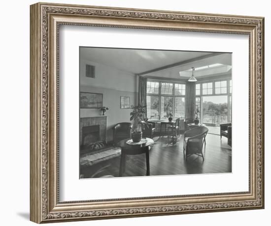 The Sun Lounge at Orchard House, Claybury Hospital, Woodford Bridge, London,1937-null-Framed Photographic Print