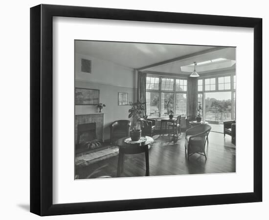 The Sun Lounge at Orchard House, Claybury Hospital, Woodford Bridge, London,1937-null-Framed Photographic Print