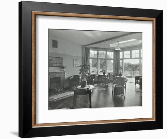 The Sun Lounge at Orchard House, Claybury Hospital, Woodford Bridge, London,1937-null-Framed Photographic Print