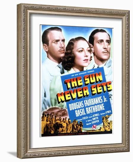 The Sun Never Sets - Movie Poster Reproduction-null-Framed Photo