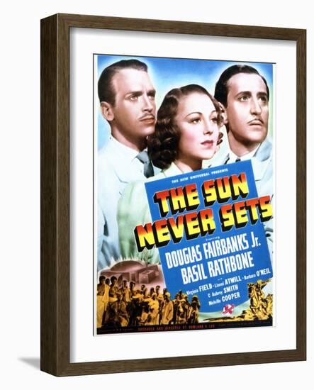 The Sun Never Sets - Movie Poster Reproduction-null-Framed Photo