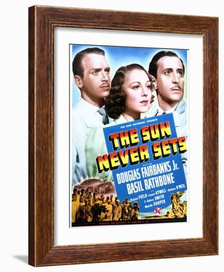 The Sun Never Sets - Movie Poster Reproduction-null-Framed Photo