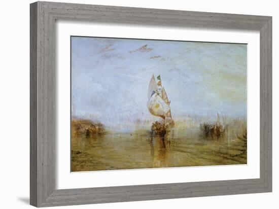 The Sun of Venice Going to Sea, 1843-J. M. W. Turner-Framed Giclee Print