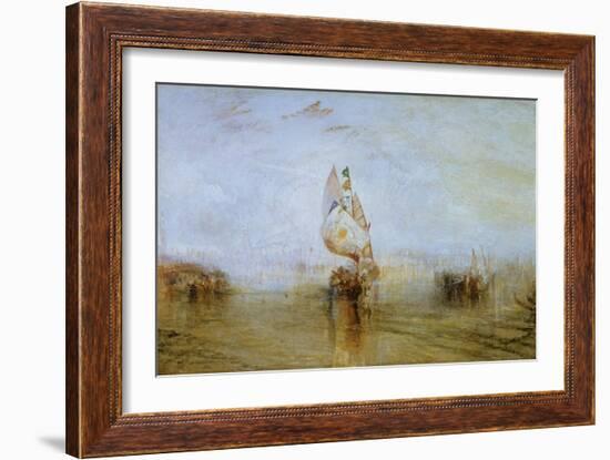 The Sun of Venice Going to Sea, 1843-J. M. W. Turner-Framed Giclee Print