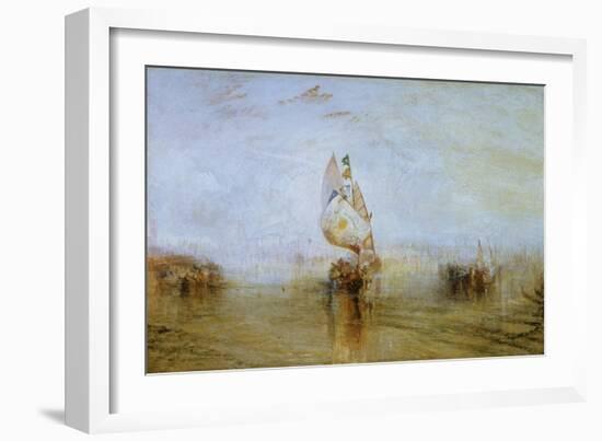 The Sun of Venice Going to Sea, 1843-J. M. W. Turner-Framed Giclee Print