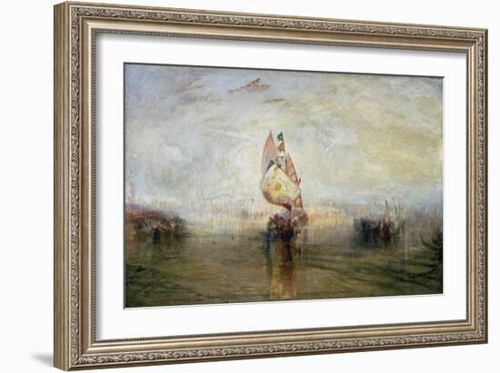 The Sun of Venice Going to Sea-J. M. W. Turner-Framed Giclee Print