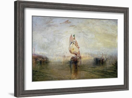 The Sun of Venice Going to Sea-J. M. W. Turner-Framed Giclee Print