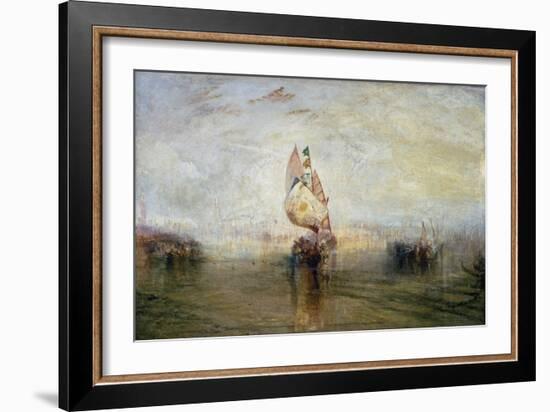 The Sun of Venice Going to Sea-J. M. W. Turner-Framed Giclee Print