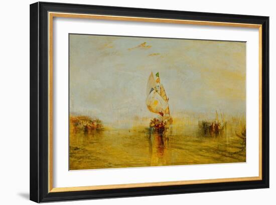 The " Sun of Venice" going to sea-Joseph Mallord William Turner-Framed Giclee Print