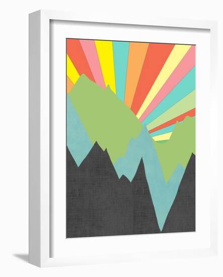 The Sun Rises on Planet X - 1-Jan Weiss-Framed Art Print