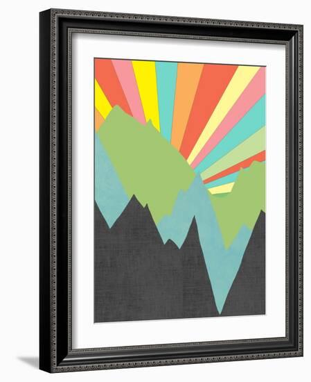 The Sun Rises on Planet X - 1-Jan Weiss-Framed Art Print