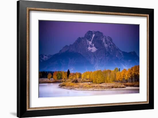 The Sun Rises Through Wildfire Haze At In Grand Teton National Park Near Jackson, Wyoming-Jay Goodrich-Framed Photographic Print