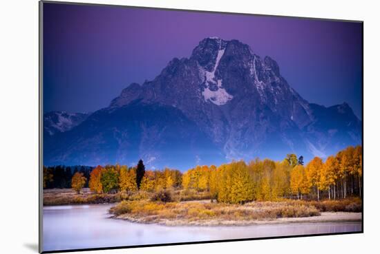 The Sun Rises Through Wildfire Haze At In Grand Teton National Park Near Jackson, Wyoming-Jay Goodrich-Mounted Photographic Print