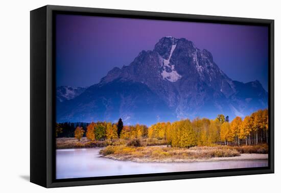 The Sun Rises Through Wildfire Haze At In Grand Teton National Park Near Jackson, Wyoming-Jay Goodrich-Framed Premier Image Canvas