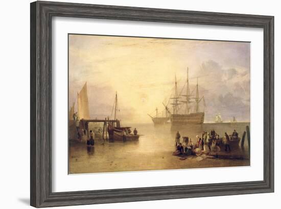 The Sun Rising Through Vapour, C.1809-J. M. W. Turner-Framed Giclee Print