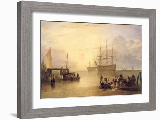 The Sun Rising Through Vapour, C.1809-J. M. W. Turner-Framed Giclee Print