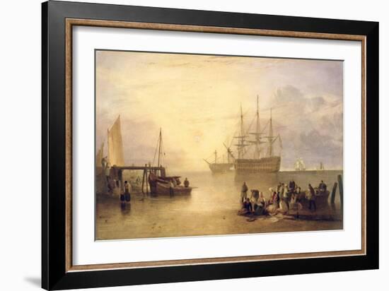 The Sun Rising Through Vapour, C.1809-J. M. W. Turner-Framed Giclee Print