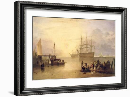 The Sun Rising Through Vapour, C.1809-J. M. W. Turner-Framed Giclee Print