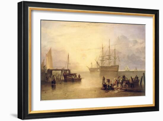 The Sun Rising Through Vapour, C.1809-J. M. W. Turner-Framed Giclee Print