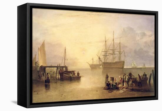 The Sun Rising Through Vapour, C.1809-J. M. W. Turner-Framed Premier Image Canvas