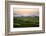 The Sun Sets Behind Foggy Hills and Expansive Rice Paddy Fields Near Chiang Mai, Thailand-Dan Holz-Framed Photographic Print