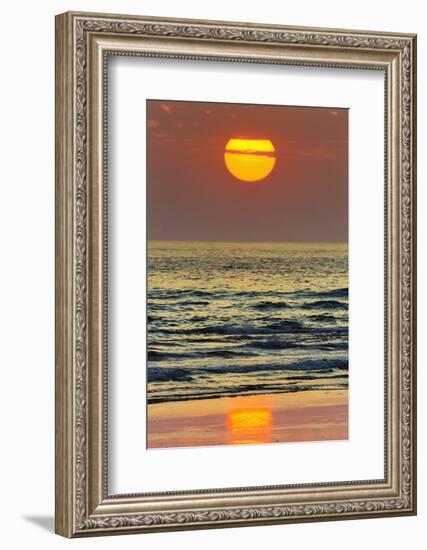 The Sun Setting Off Playa Guiones Surf Beach-Rob Francis-Framed Photographic Print