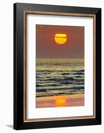 The Sun Setting Off Playa Guiones Surf Beach-Rob Francis-Framed Photographic Print