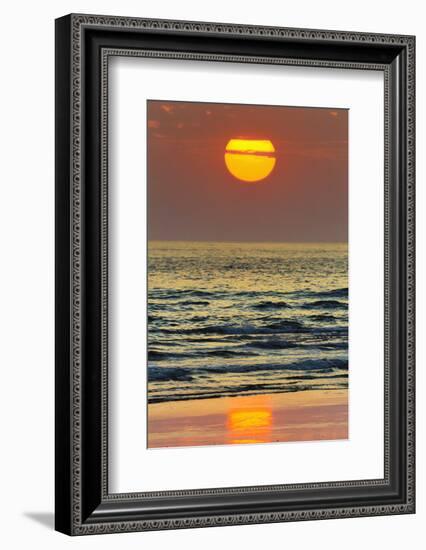 The Sun Setting Off Playa Guiones Surf Beach-Rob Francis-Framed Photographic Print